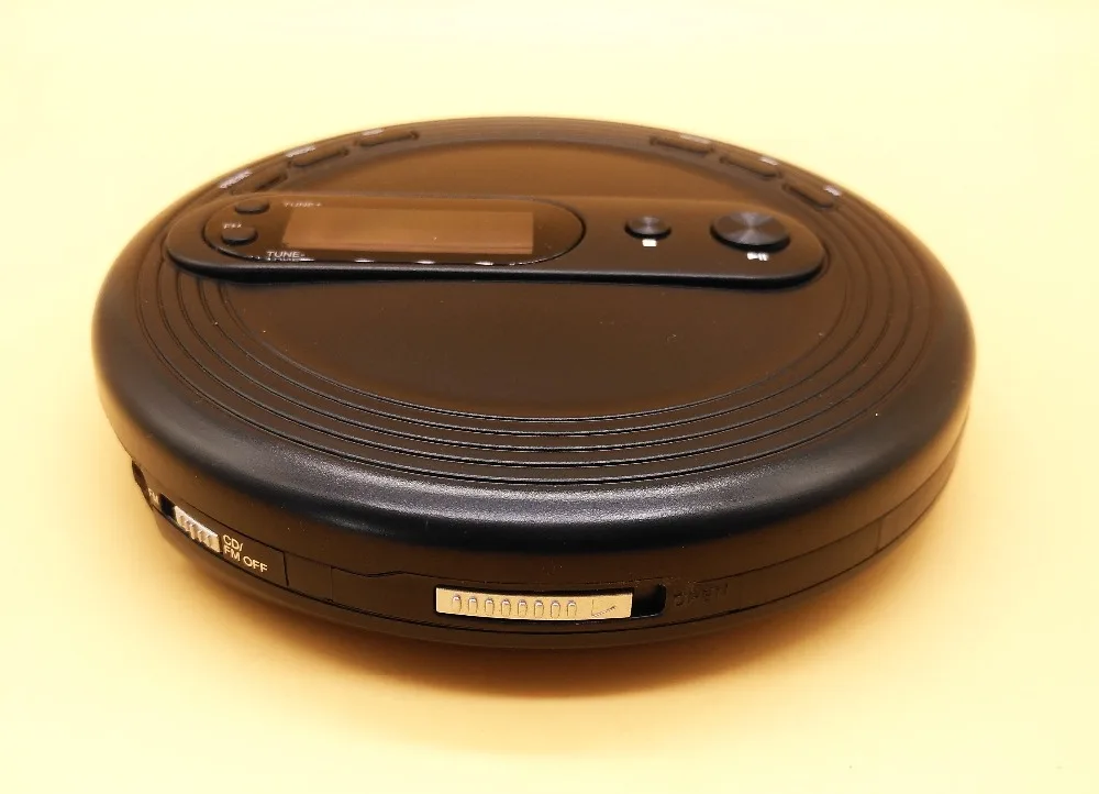 Портативный CD-плеер для аудио CD/CD-R с fm-радио защита от ударов/Skip Free/ESP Bass Boost system наушники
