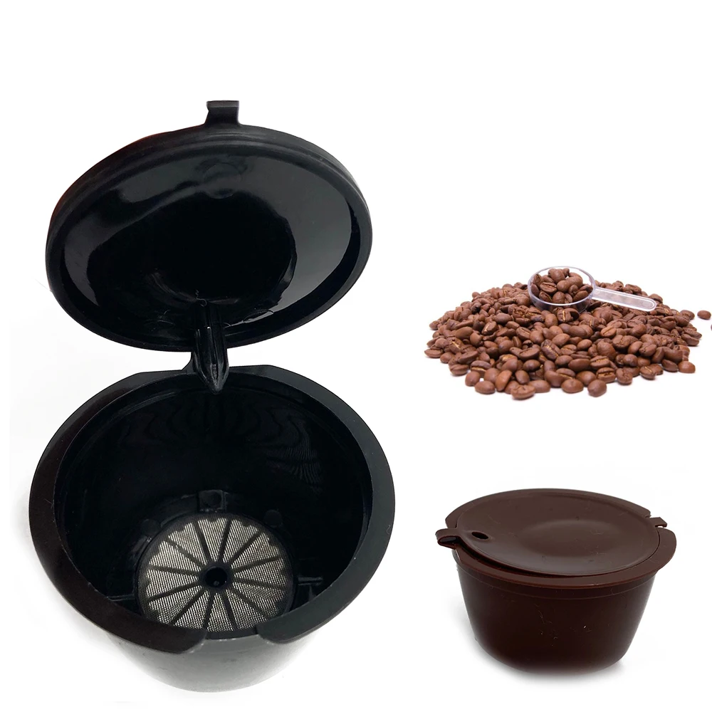 

3 Pcs Cafe Reusable Coffee Capsule For All Nescafe Dolce Gusto Models Refillable Filters Baskets Pod Soft Taste Sweet