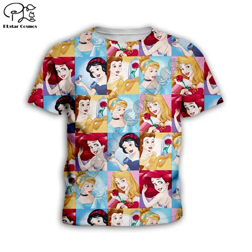 Kids t shirts Детская толстовка с капюшоном; Одежда для маленьких девочек; Детское пальто на молнии с 3D принтом русалки Ариэль; свитер с длинными рукавами; пуловер Футболка с рисунком; штаны - Цвет: Kids t shirts
