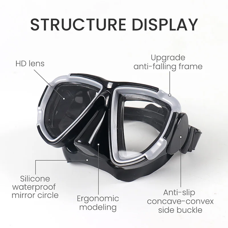 Маска для дайвинга на взрослого противотуманные очки для дайвинга легкая дыхательная трубка маска для сноркелинга профессиональная подводная