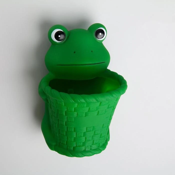 Holder for dental brushes Children's &quotfrog&quot on suction cups green color Kitchen supplies Mugs Drinkware Dining Bar Home Garden Mug
