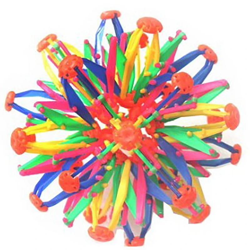 1pc Novelty Expandable Breathing Ball Toy Sphere Stress Reliever Fidget Toys Throwing Ball Stretching Shrinking Ball 