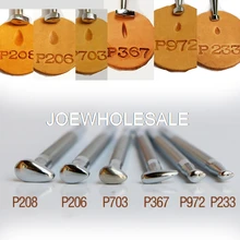 Кожаный инструмент японское ремесло проект печати инструмент P208/P206/P233/P703/P972/P367, кожа металлический штамп