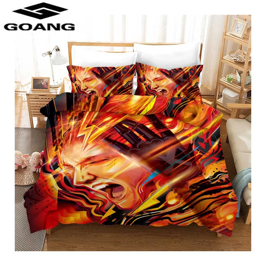 GOANG kids bedding sets 3D Digital Printing Spider Man bedding cartoon Duvet Cover Sets and pillowcase home textiles - Цвет: Фиолетовый