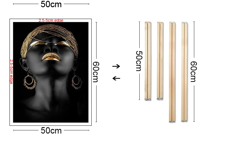 DIY Solid Wood Frame for Oil Painting Diamond Painting Painting by Number Cross Stitch Frame
