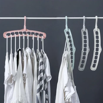 

Hanger Multi-port Clothes Closet Organizer Curved Plastic Baby Drying Rack Storage Rack Batch Home Decor Dathroom Accessories