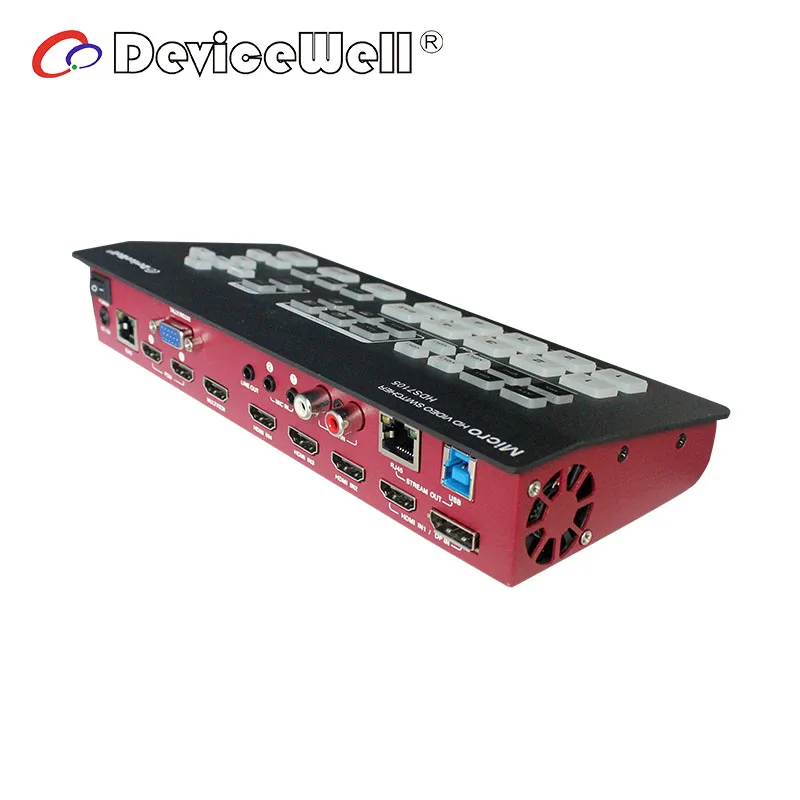 Переключатель прямого эфира DeviceWell HDS7105 HDMI 4 * + 1 DP входы переключатель потокового