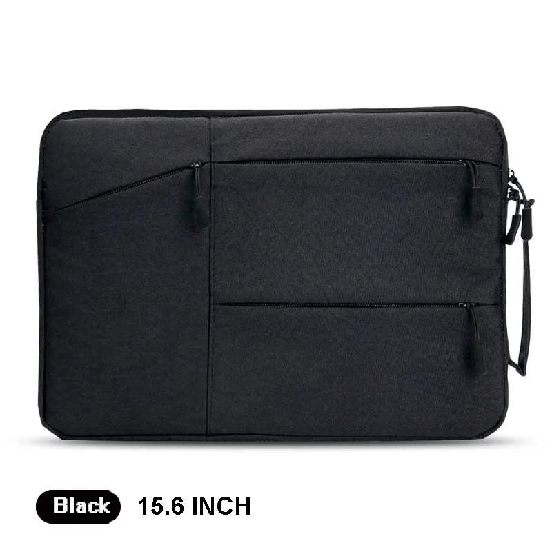 Jenyd чехол для ноутбука 12-15,6 дюймов ноутбук планшет iPad Tab, противоударный чехол сумка портфель с ручкой - Цвет: Black 15.6 INCH