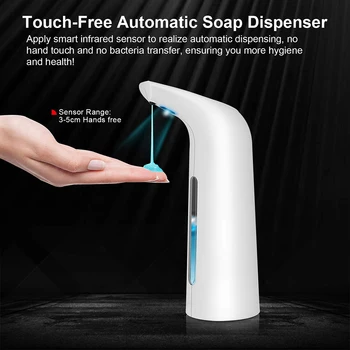 

400ML Infrared Induction Soap Dispenser Intelligent Sensor Touchless Auto Foam Hand Washing Home Office Bathroom Wash Automatic