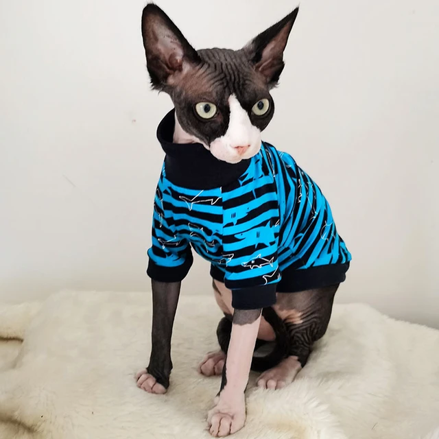 Chic Sphynx Cat Spring Summer Wearing Cat Apparel Kitten Jumper Hairless Cat  Outfits Coat Kitty Luxury Cat Clothes - Cat Coats & Jackets - AliExpress