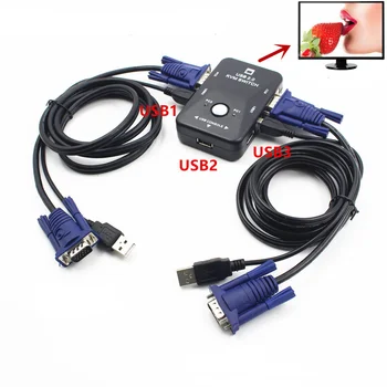

SALE VGA Manual Switch 2 In 1 Out VGA Switch 2 In 1 Out Video VGA Switch 2 In 1 Out Wholesale Quick delivery Dropshipping