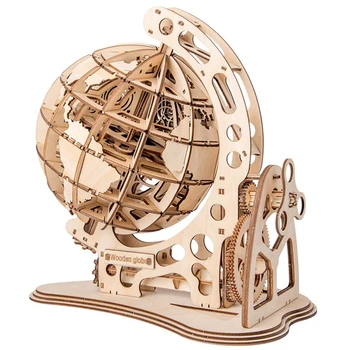 

Woodcraft Construction Kit DIY 3D Tellurion Puzzle Model Ornaments For Home Decor Model Educational Toy Gift For Child Kid Adult