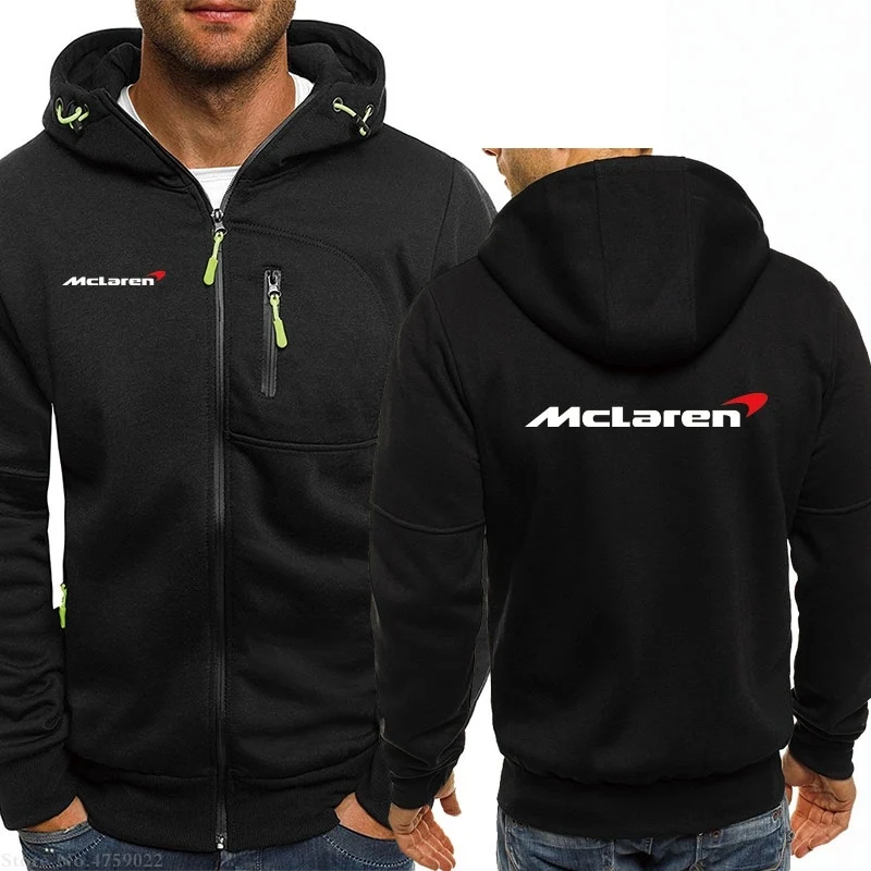 Mclaren-Sudadera con capucha de moda para hombre y mujer, abrigos informales con cremallera, Otoño e Invierno
