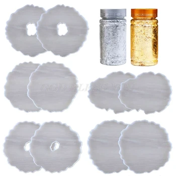 

Large Irregular Wave Round Coaster Mold Cup Mat Silicone Resin Mold Epoxy Resin Cement Casting Jewelry Making Art Tools