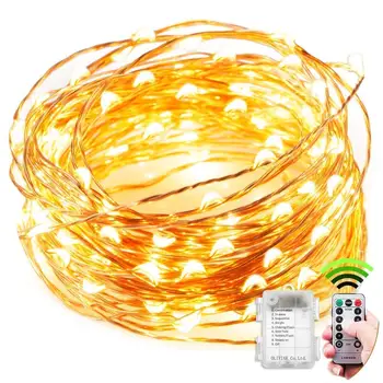 

10 m /33 ft 100 LED string light adjustable copper wire waterproof chain of lights