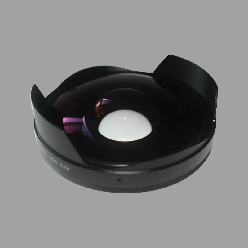 US $157.00 Video Camera Lens Fixed Focus 03X Fisheye Camcorder Lens 72mm Rear Mount