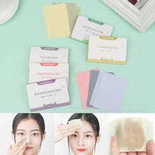Folha de papel absorvente para óleo facial 100pc, papel absorvente para absorção de óleo