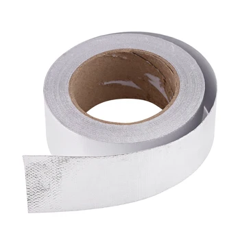 

1 Roll Car Aluminum Foil Adhesive Reflective Heat Shield Resistant Wrap Tape for intake pipe kit intercooler pipes/turbo pipes