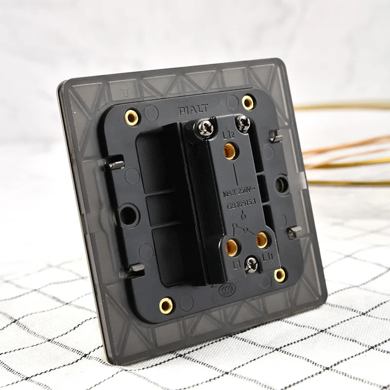 Bronze verde escovado metal painel interruptor de