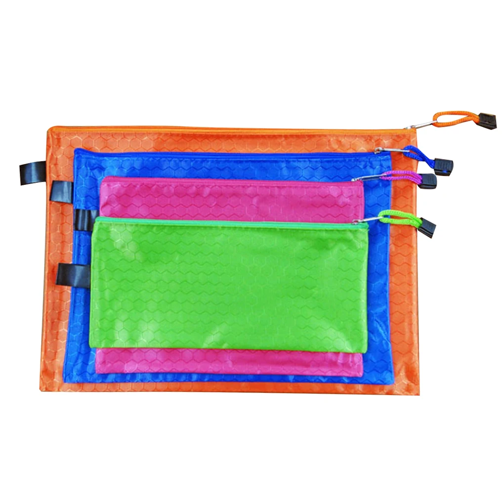 

ZHUTING A4/A5/A6/B5 Oxford Zipper Document Bag Hanging PVC Stationery Document File Case