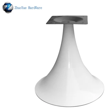 

White round dining cast aluminum triangle base metal industrial steel dining table legs for coffee table top