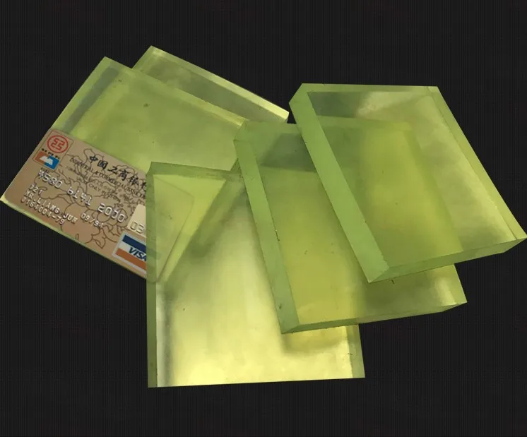 

10x10x2cm PU Damping Plate Polyurethane Square Plate Die Cutter Plate Beef Tendon Plate Die Cushion Elastic Rubber Sheet