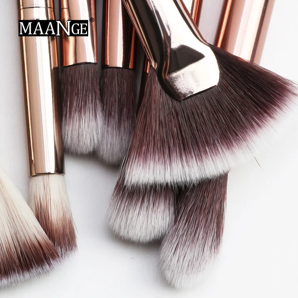 MAANGE Pro 5/12 шт./партия кисти для макияжа Набор теней для глаз растушевывание теней подводка для глаз для ресниц и бровей разноцветные кисти Кисть для макияжа BrushG1010