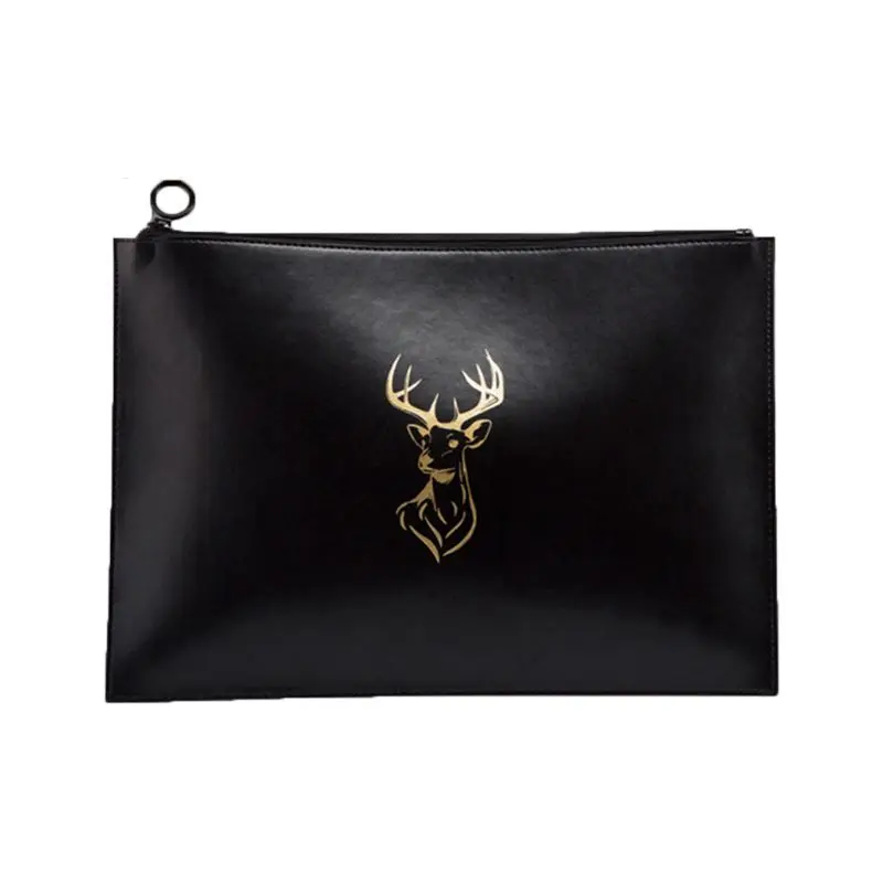 

A4 Multi-function Leather Document Bag File Folder Manager Organizer Storage Bag Meeting Travel Conference Holder