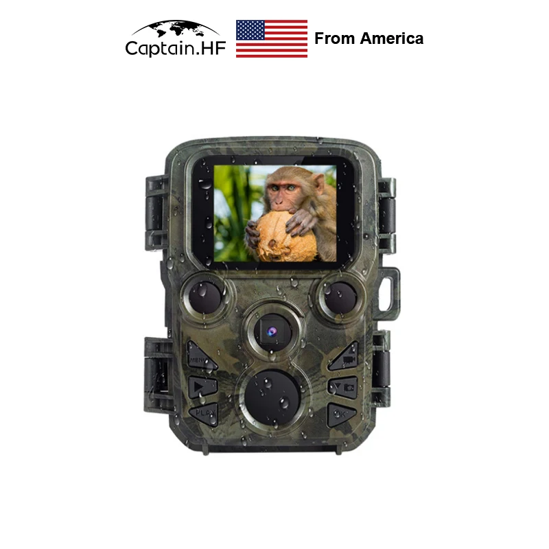 US Captain 1080P Мини Фото Ловушка IP66 Охотничья Наружная Камера Видео Наблюдения за