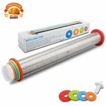 Скалка Распорки французские Скалки для выпечки Регулируемая Скалка с толстыми кольцами тесто ролик для печенье, пицца