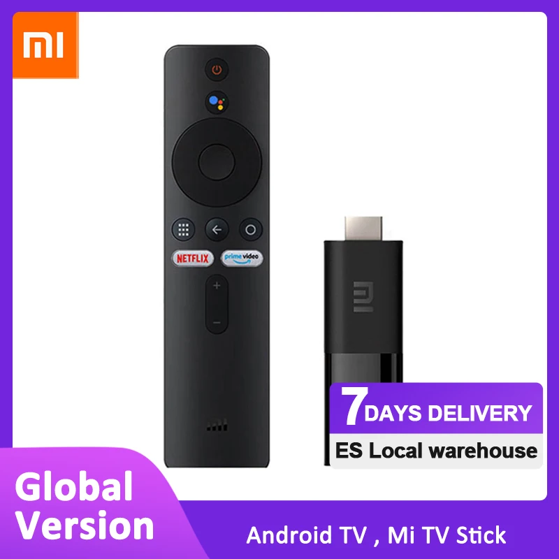Global Xiaomi Mi TV Stick Android TV 9 0 Quad Core Chromecast Netflix Smart TV Stick