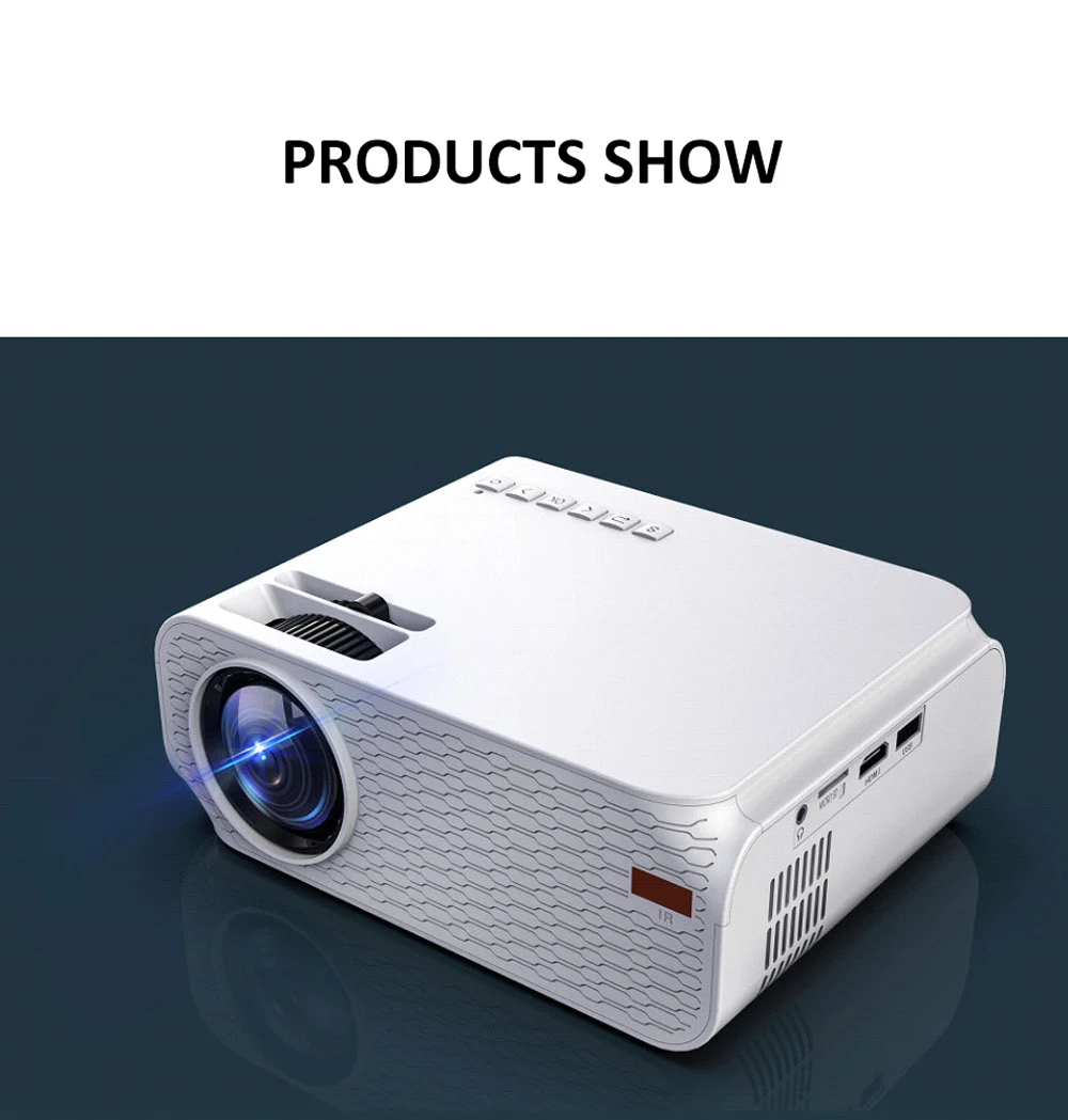 VCHIP E8 Home projector4k mini Proyector проектор для дома For Home Theater 1080P led WiFi Protable Media Player gaming projector