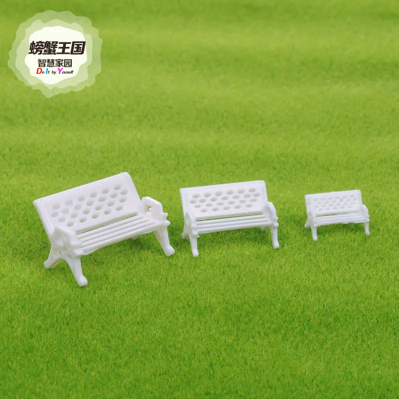  Crab Kingdom Architecture Model Indoor Sand Table Model House DIY Materials White Park Chair