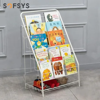 

Floor Floor Picture Book Display Stand Baby Bookshelf Kindergarten Children Book Cabinet Storage Cabinet Storage Holders Racks