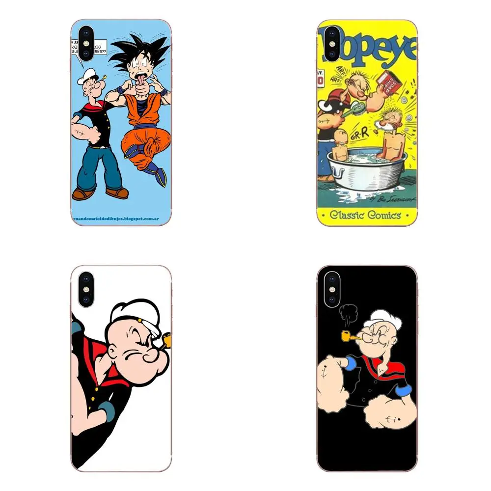 Термополиуретановый чехол с мультяшным рисунком классика комиксов Popeye покер