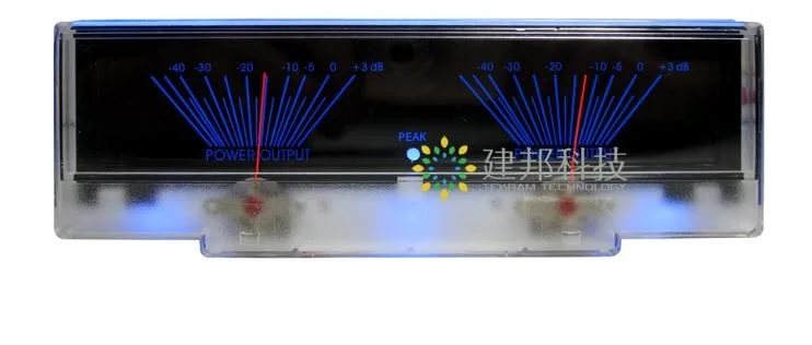 P-78WTC  VU Meter DB Level Header Audio Preamp Power Amplifier Chassis White LED Backlight