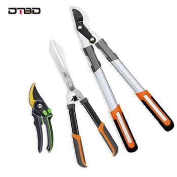 

DTBD 3Pcs/Set Pruning Shears Set Fence Shear High branch shear Pruning Tool Set for Garden Grass Pruner Tree Cutter Hand Tool
