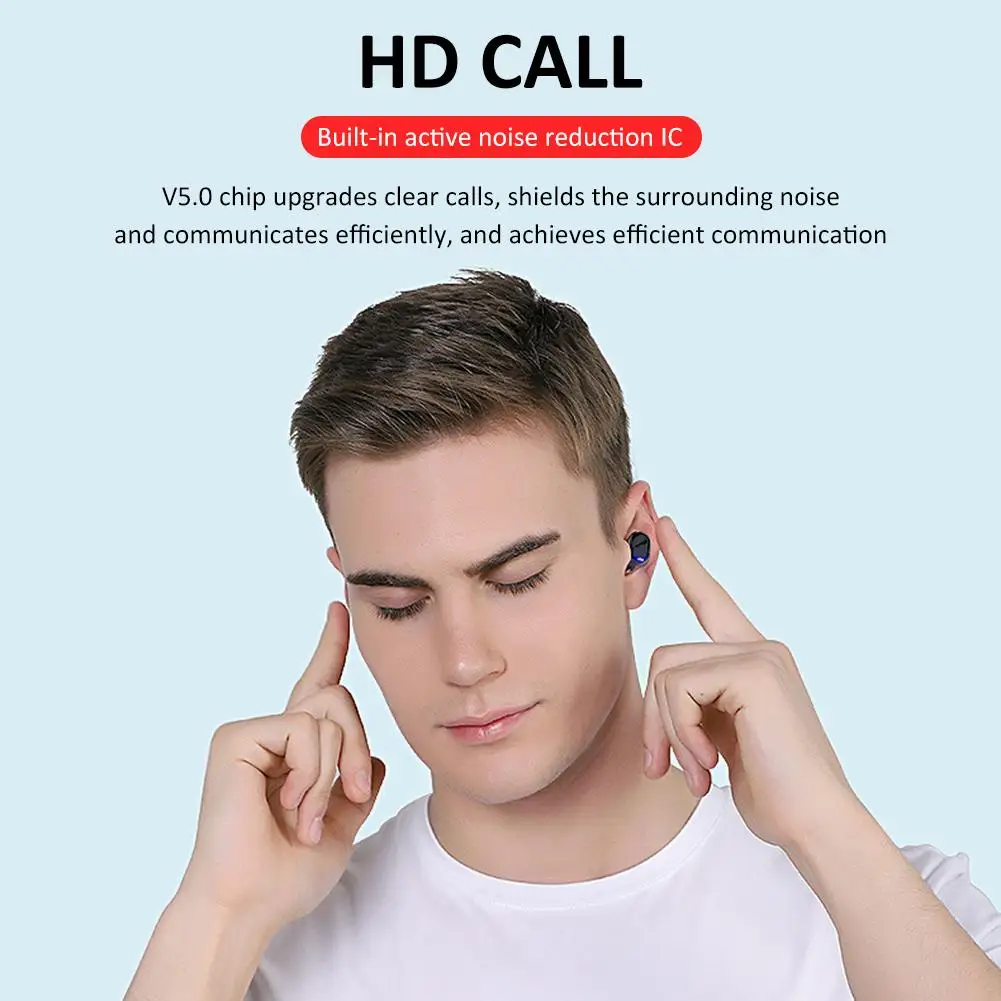 8D TWS Беспроводные Bluetooth 5,0 наушники двойной в уши цифровой дисплей стерео спортивные водонепроницаемые наушники с зарядным устройством 2000 мАч