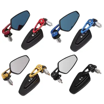 

7/8" 22mm Universal Motorcycle Aluminum Rear View Black Handle Bar End Side Rearview Mirrors For Honda CB CBR 600 1000 RR Ninja
