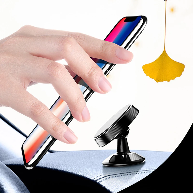Автомобильный держатель для телефона Dashboad, новинка, круглый алюминиевый Магнитный держатель, gps кронштейн, подставка для телефона, горячая распродажа