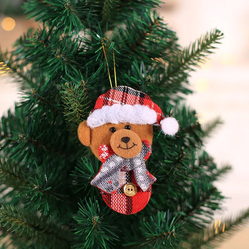 Подвески в виде Санта-Клауса, снеговика, оленя, рождественской елки, подвесные украшения, подарки на год, Рождество, Декор для дома, праздничное украшение для вечеринок 62851 - Цвет: 2PD-62849-8