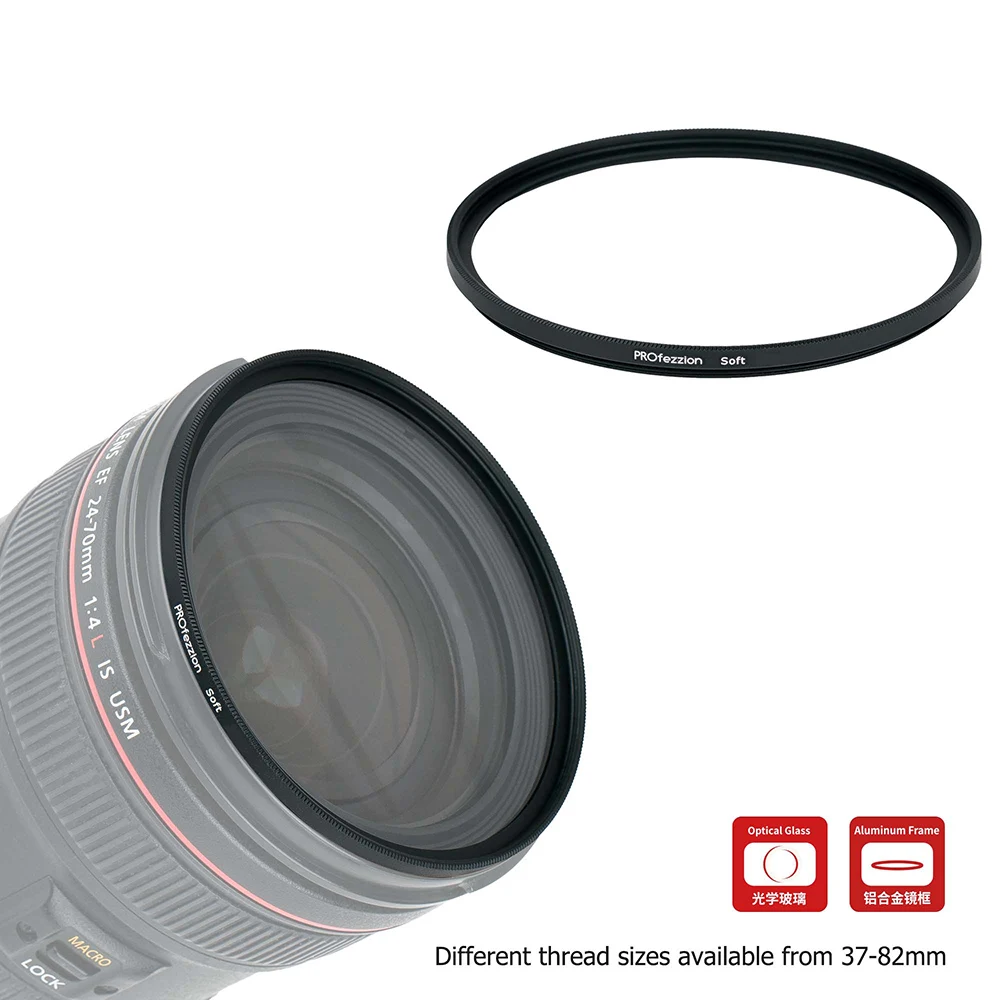 Soft Focus Dreamy Hazy Diffuser Portrait Filter 37/49/52/55/58/62/67/72/77/82mm Photography Lens Filters DSLR Camera Accessories