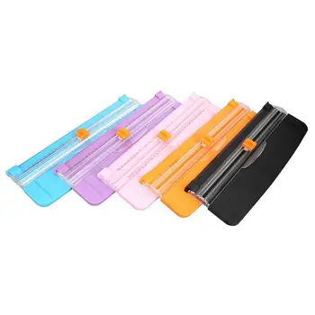 

Portable A4 Scrapbooking Paper Trimmer Cutters Guillotine with Pull-out Ruler for Photo Labels Sheets Paper Cutting Mat tool