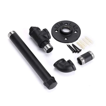 

Kitchen Bathroom Multipurpose Paper Towel Holder L Type Wall Mounted Storage Rack Easy Install Home Industrial Style Clothes Bar