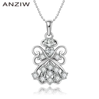 

Luxury 925 Sterling Silver Pendant Necklace for Women Angel Lovely Wings Long Chain Necklace Wedding Silver Jewelry