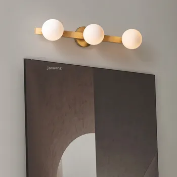 

Nordic LED Creative Iron Wall Lamp Modern Bedroom Glass Sconces Luminaires Simple Bathroom Decor Wall Light Sconces Lighting