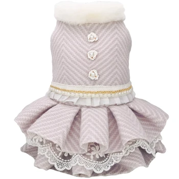 

Winter Dog Dress Pet Clothes Princess Skirt Cat Chihuahua Yorkie Small Dog Costume Puppy Outfit Pomeranian Schnauzer Clothing