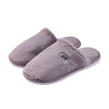 Warm slippers Cotton Flat With Shoes Man Non-Slip Slippers With Fur Soft Slippers Indoors Anti-slip Slippers chaussure homme