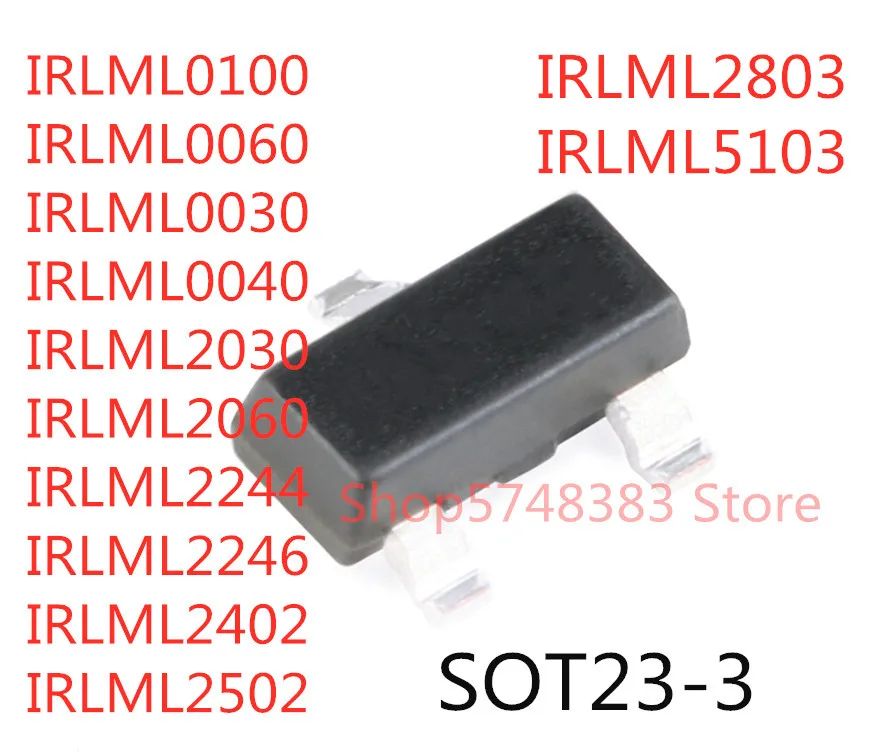 100 шт. IRLML0100 IRLML0060 IRLML0030 IRLML0040 IRLML2060 IRLML2244 IRLML2246 IRLML2402 IRLML2502 IRLML2803 IRLML5103|Аксессуары для