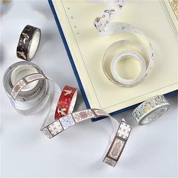 

Hot Sale Delicate Washi Tape Paper Planner Masking Tape Adhesive Tapes Colorful Stickers Decorative Stationery Tapes